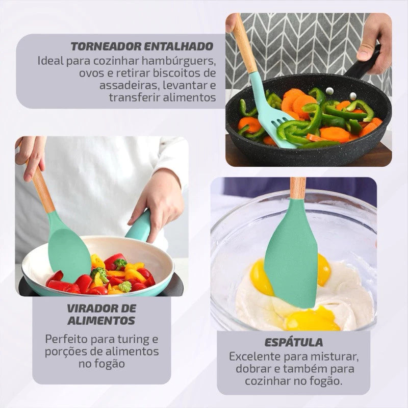 Jogo Cozinha Premium Silicone -GuinexStore