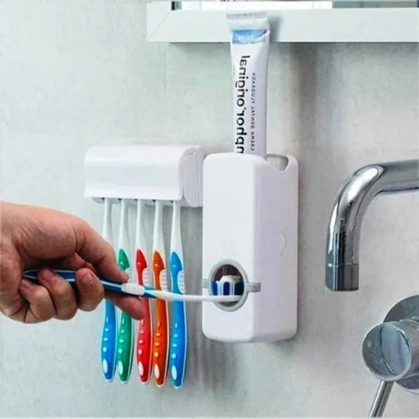 Dispenser e base para escovas e creme dental - GuinexStore 🦷